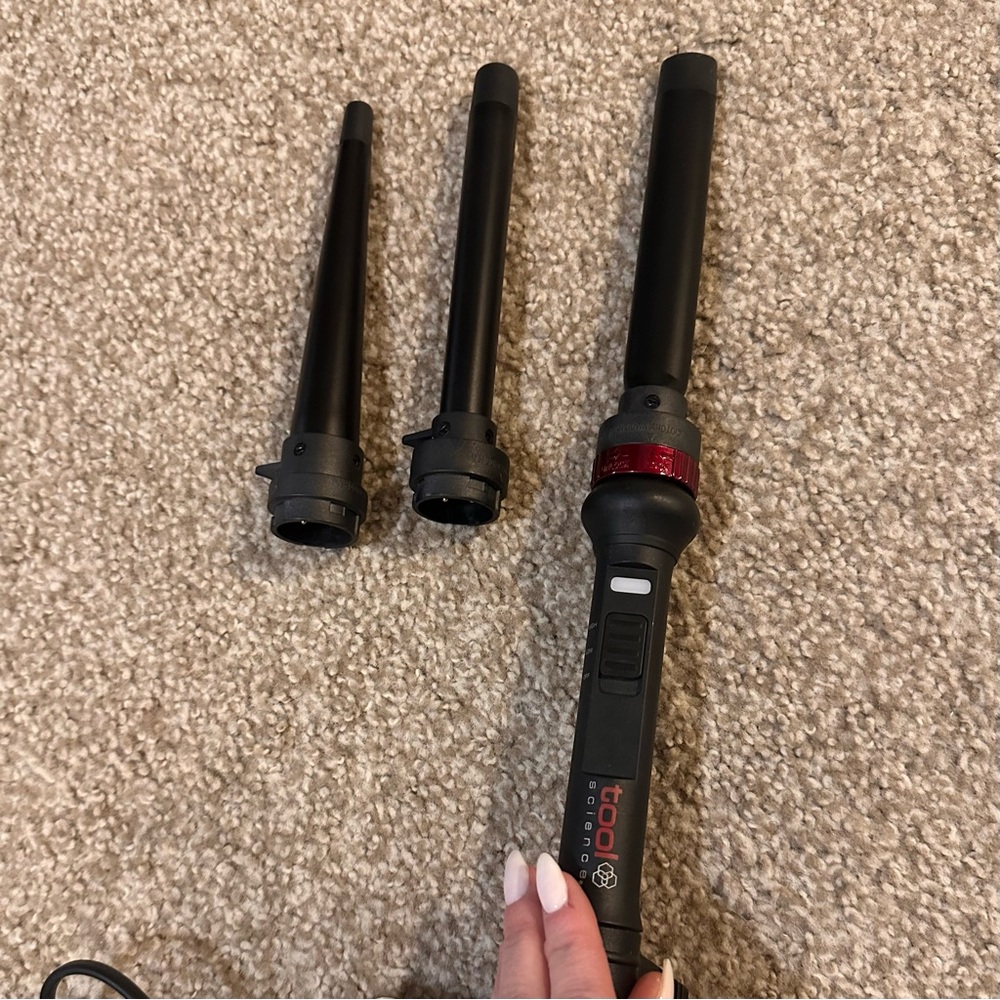 NWOT Tool Science Curling Wand Set with Attachments - Picture 4 of 5